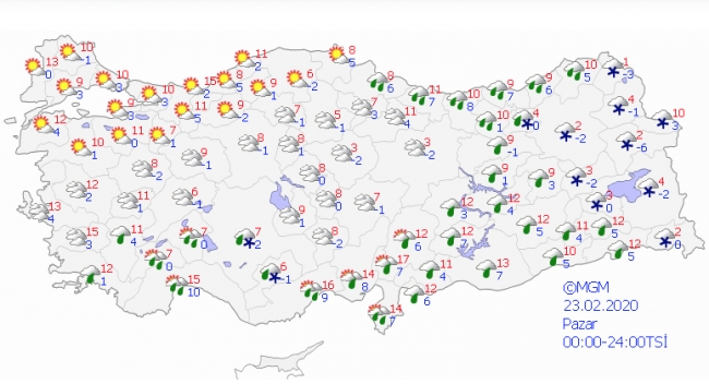 Meteorolojiden sağanak, kar ve buzlanma uyarısı